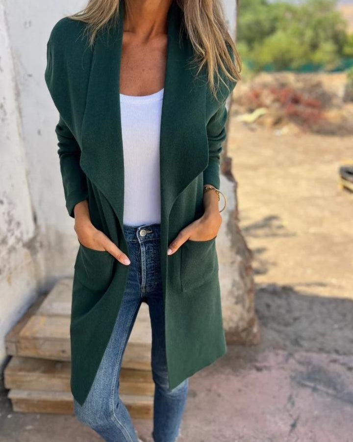 EIGONA - GIACCA CARDIGAN CON REVERS CASUAL