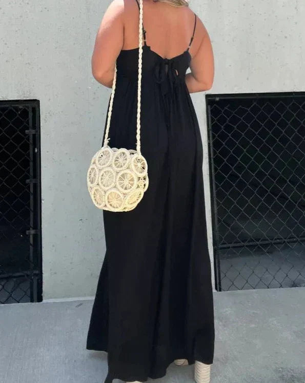 ILIANA - TUTA IN COTONE CON SCOLLO A V