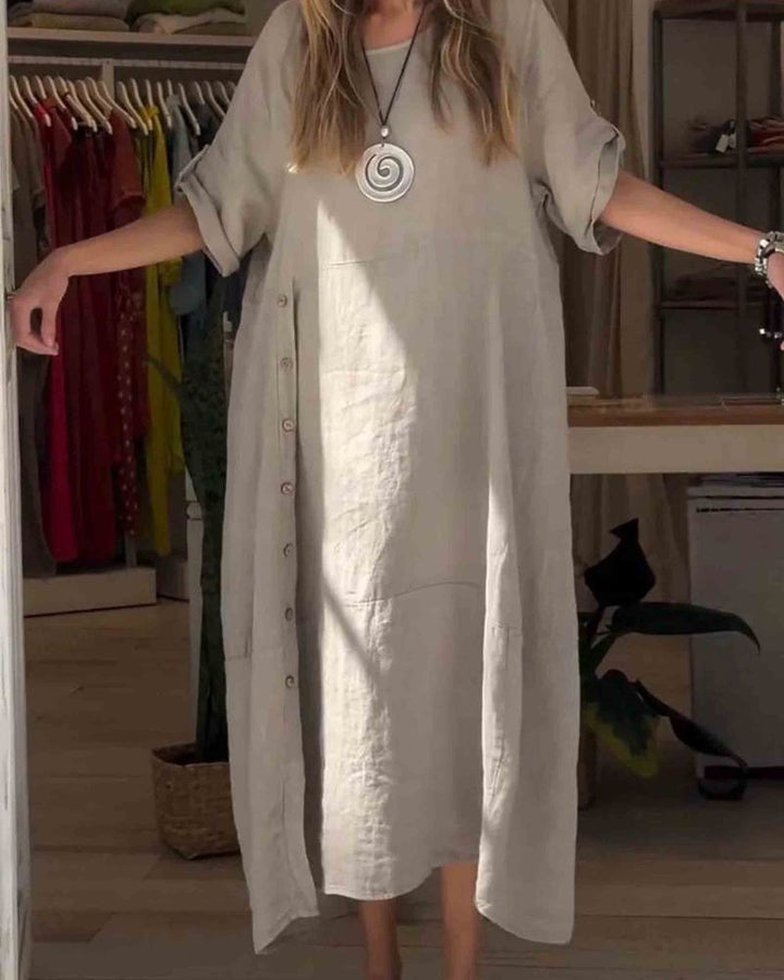 MYLAH - ABITO IN COTONE E LINO