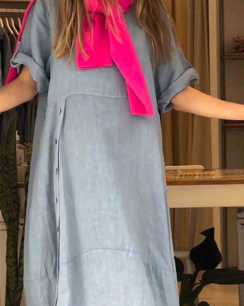 MYLAH - ABITO IN COTONE E LINO