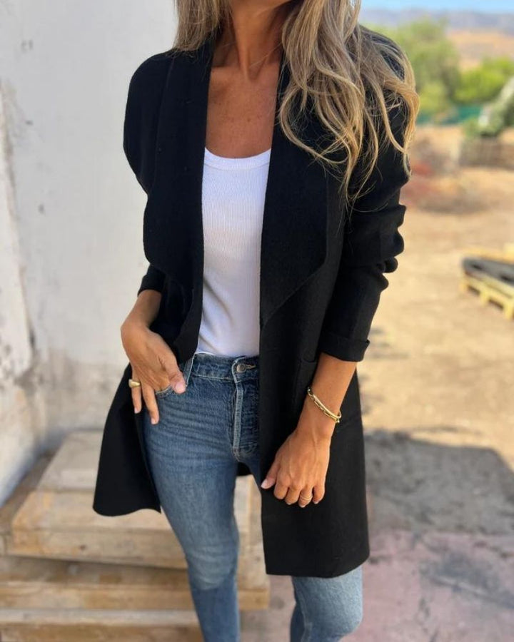EIGONA - GIACCA CARDIGAN CON REVERS CASUAL