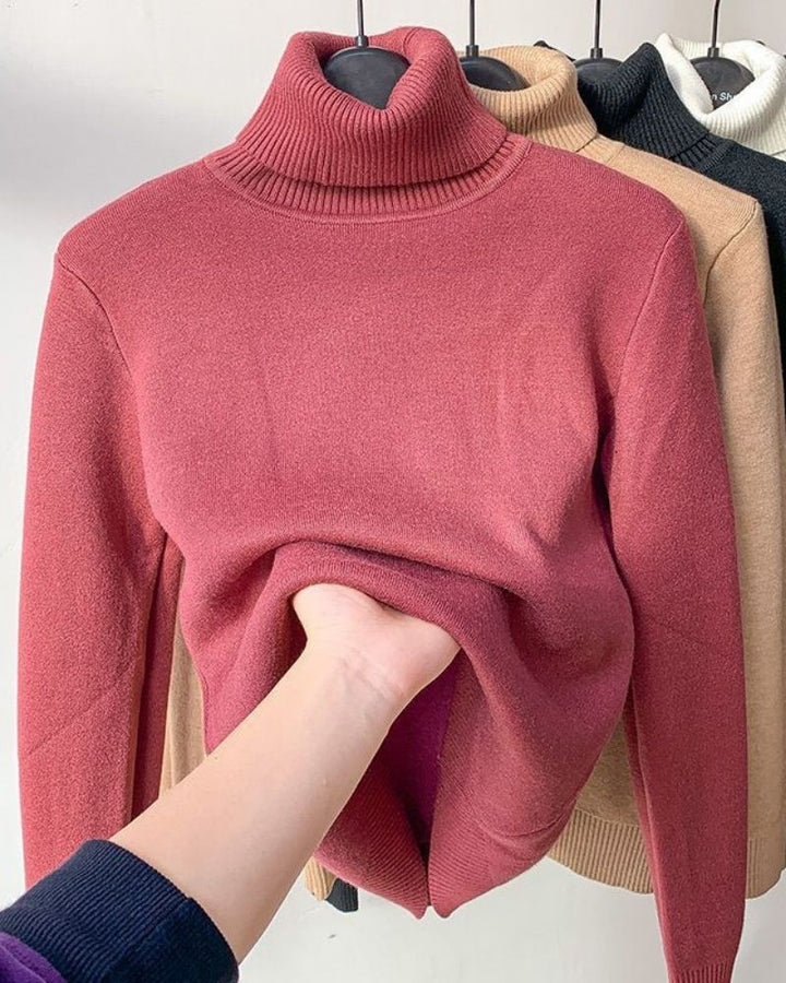 YVEA - CALDO PULLOVER A COLLO ALTO