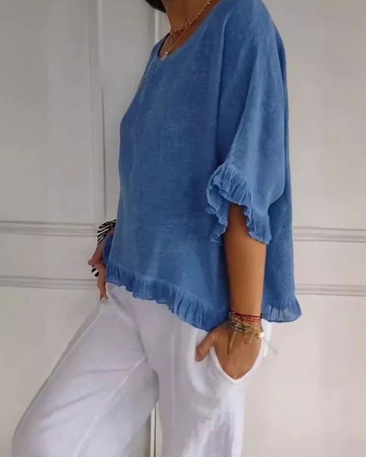 NABILA - CAMICIA DI LINO ALLA MODA