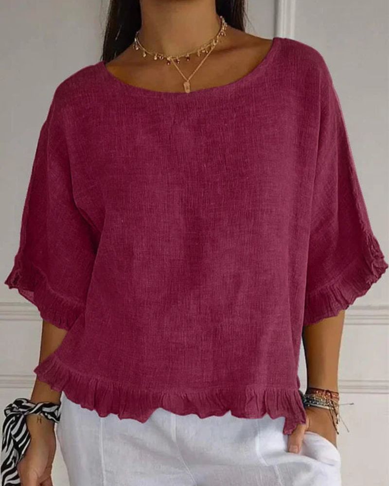 NABILA - CAMICIA DI LINO ALLA MODA