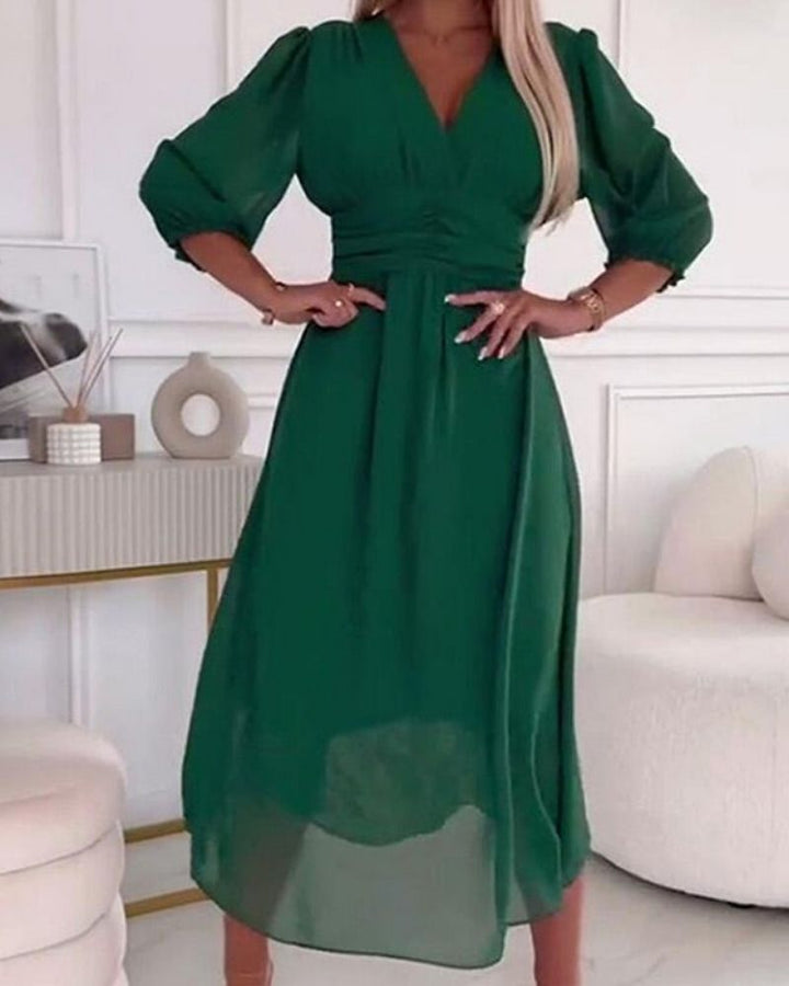 SOLANA - Abito estivo in chiffon leggero