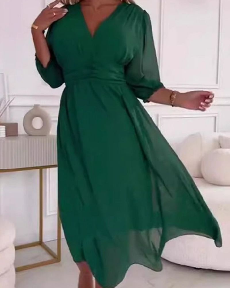 SOLANA - Abito estivo in chiffon leggero
