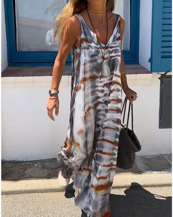SORIA – ABITO SENZA MANICHE A TINTA TIE-DYE
