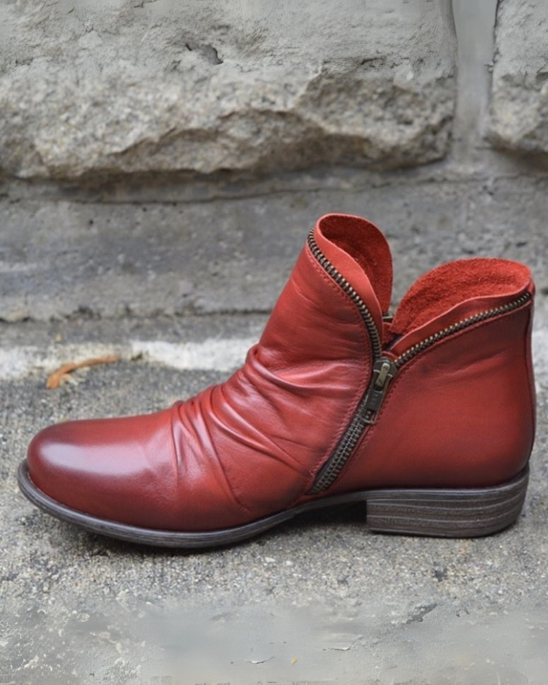 VIANELE - Stivali in pelle con zip