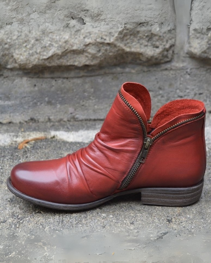 VIANELE - Stivali in pelle con zip