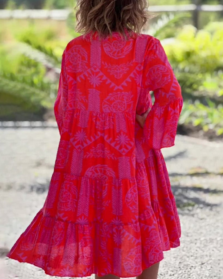 SARA - Abito boho con maniche a 3/4