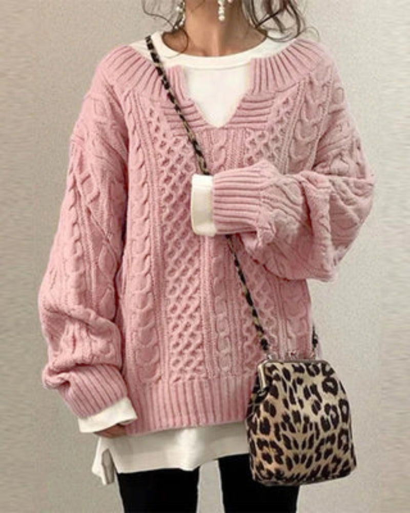 ZAYLA - MAGLIONE IN MAGLIA BOHO
