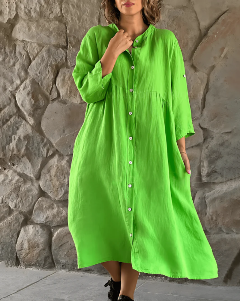 ADARE - Abito casual in cotone e lino