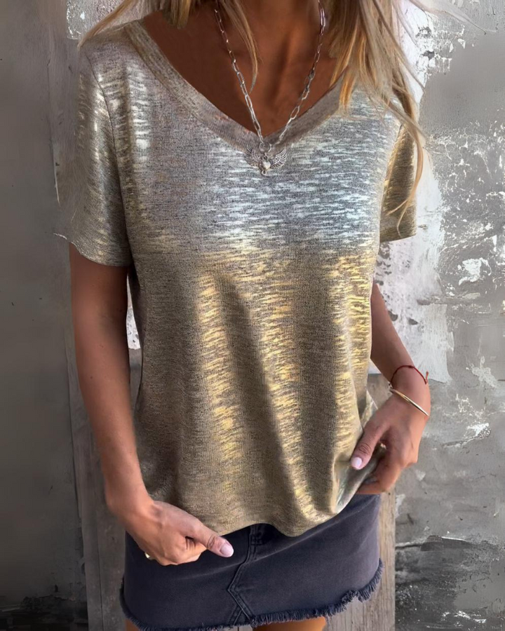 MARIONA - Elegante T-shirt a maniche corte