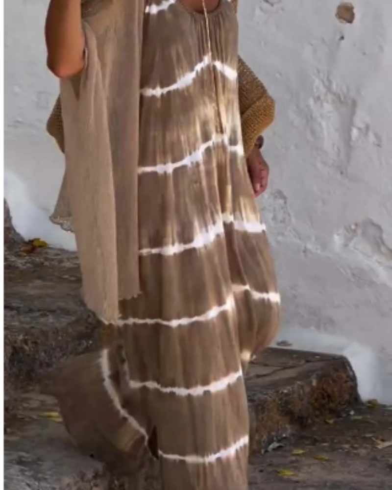 BELINA - ABITO BOHO TYE-DIE