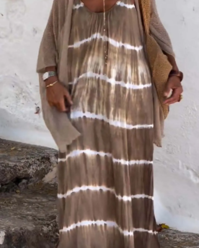 BELINA - ABITO BOHO TYE-DIE