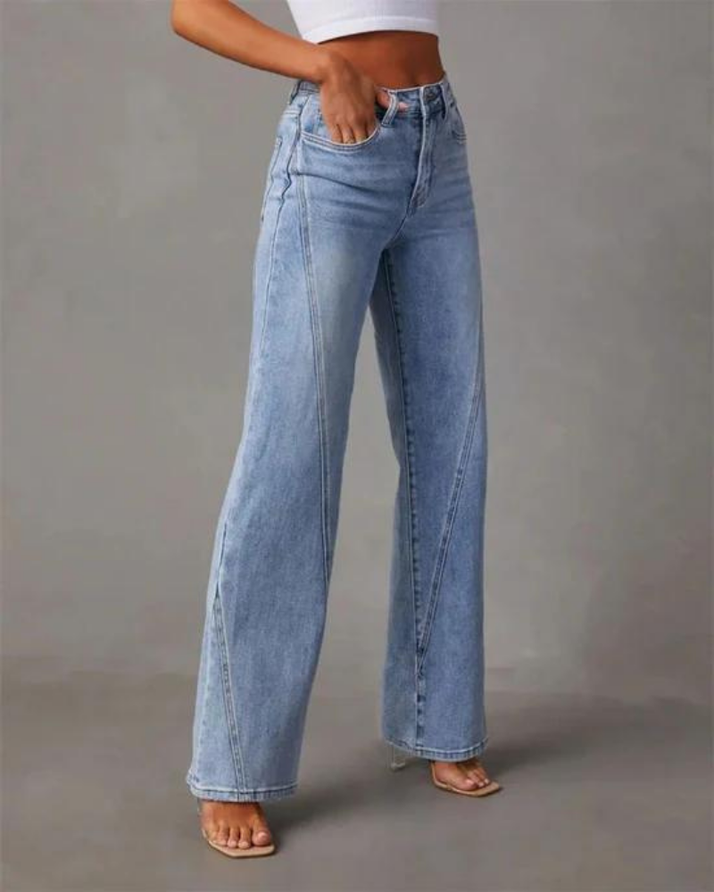BANIA - JEANS A GAMBA LARGA