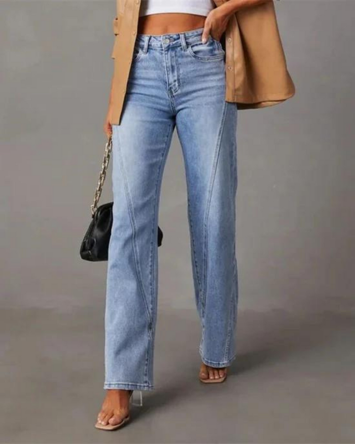 BANIA - JEANS A GAMBA LARGA