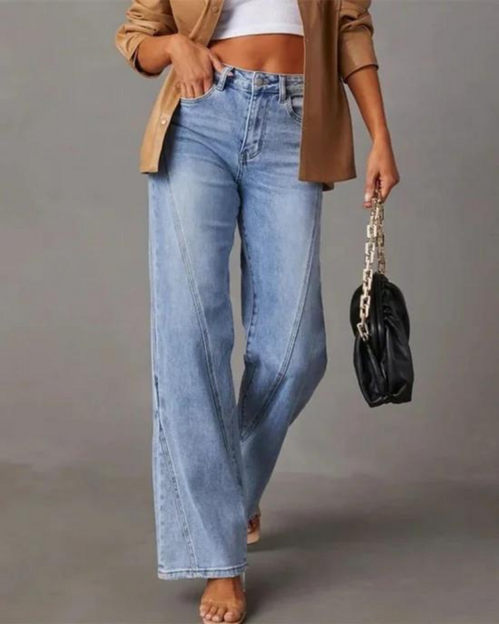 BANIA - JEANS A GAMBA LARGA