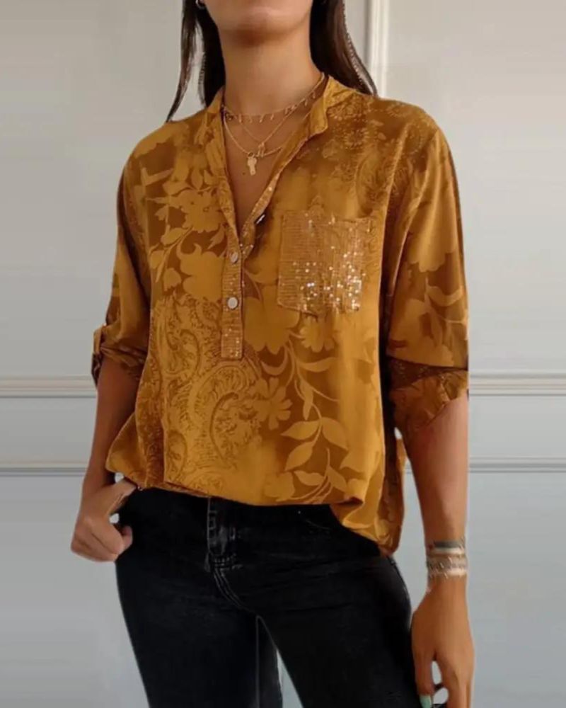 DARYA - TOP CON TASCA A FIORI
