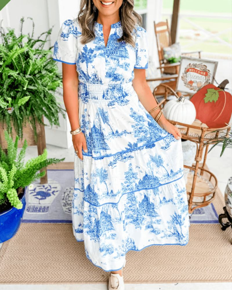 NIDOLI - MAXI DRESS STAMPATO