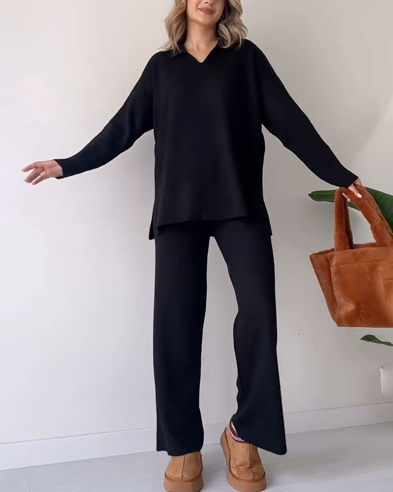 CORIA - Set casual in maglia a due pezzi