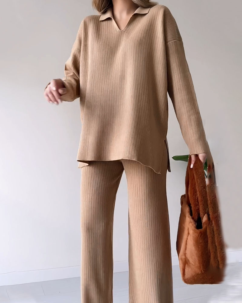 CORIA - Set casual in maglia a due pezzi