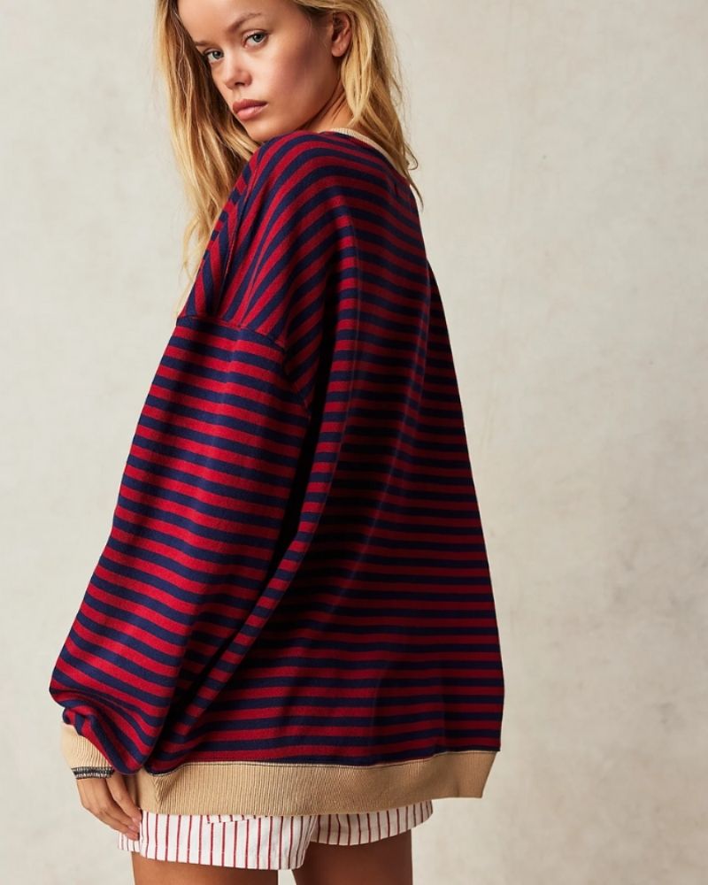 LUCY - Maglione oversize a righe