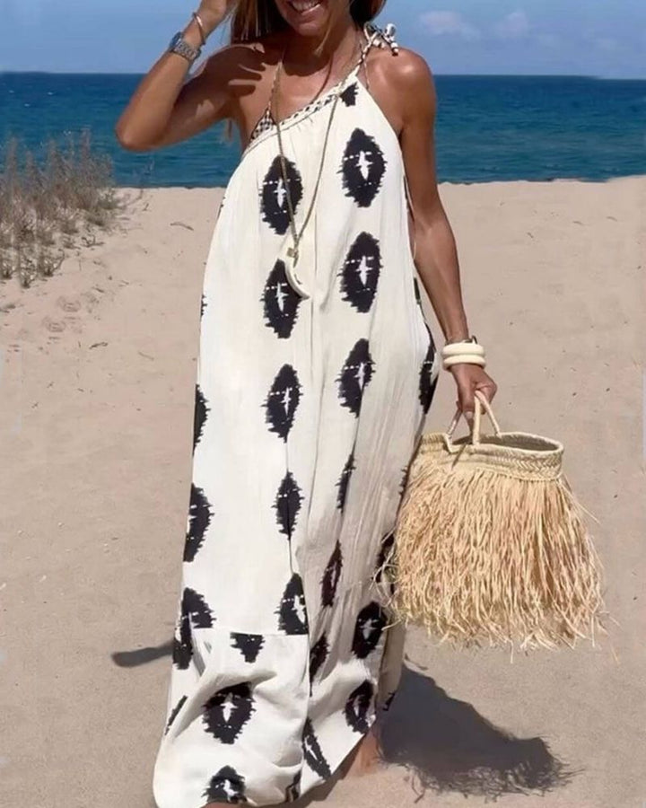 SUNSHINE - Maxi abito monospalla