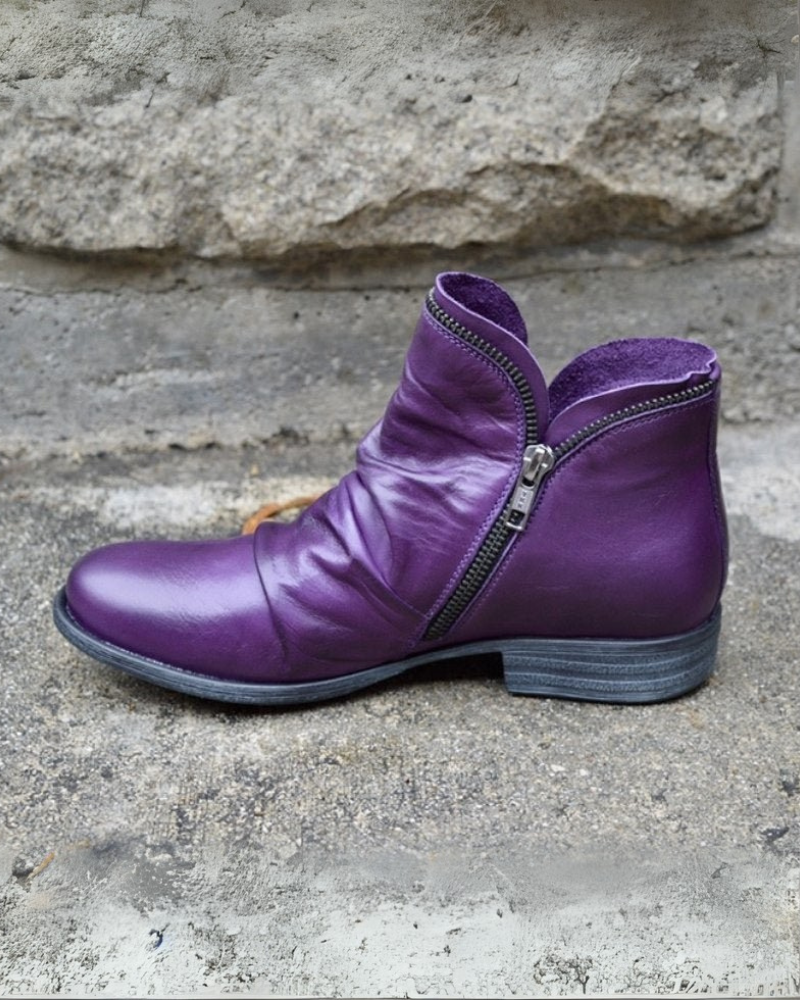 VIANELE - Stivali in pelle con zip