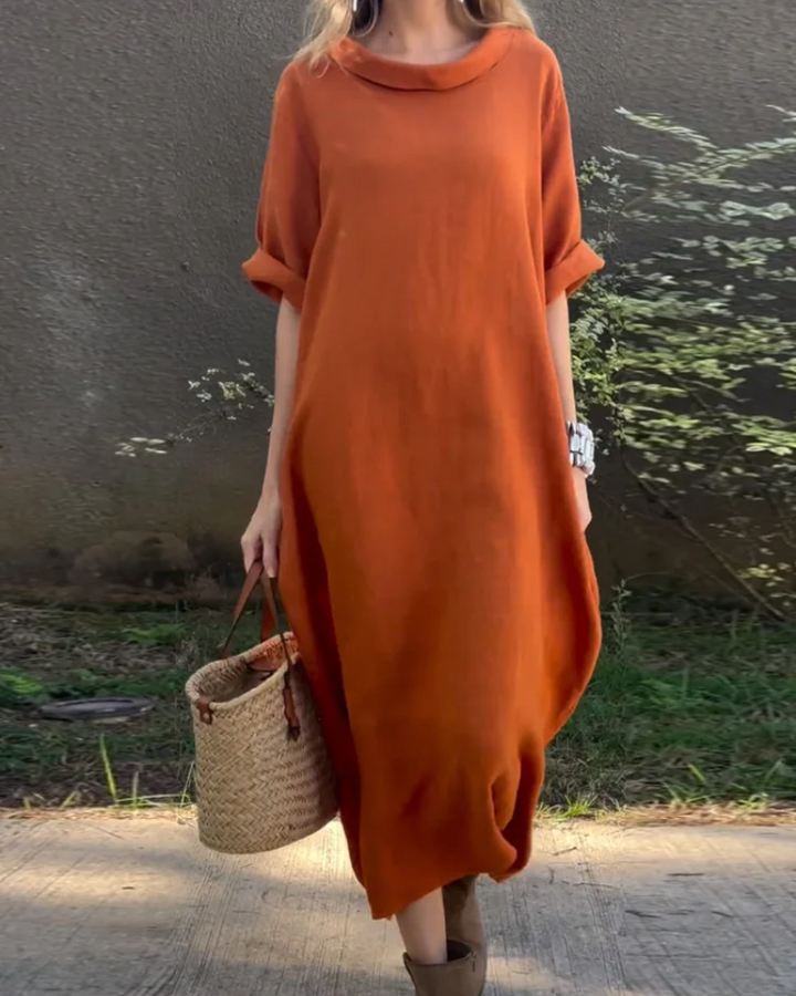 NEREAM - Abito casual in cotone e lino