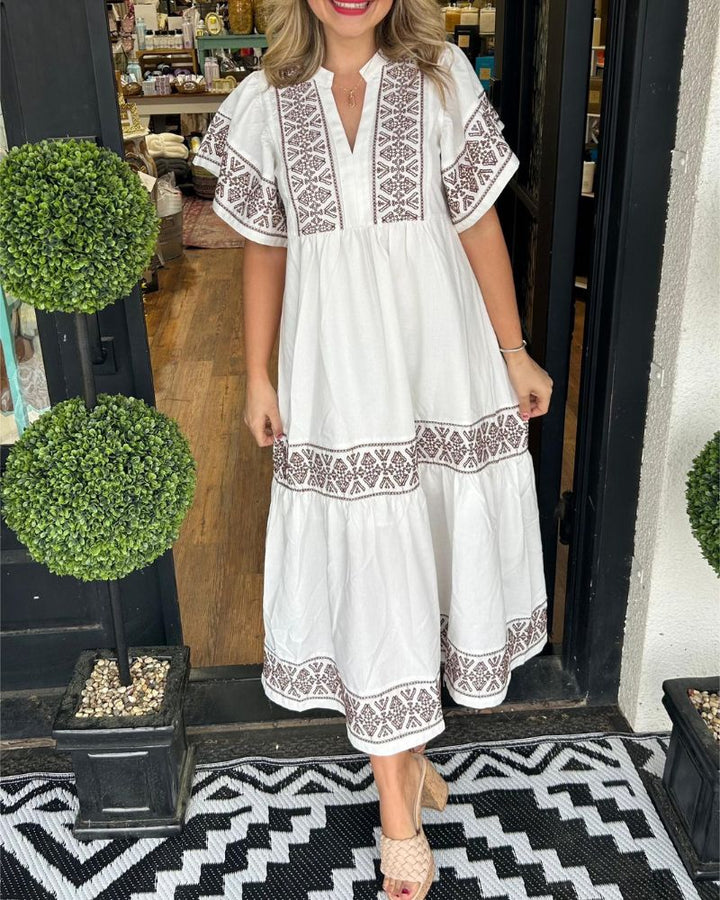 SIARI - Maxi abito Boho