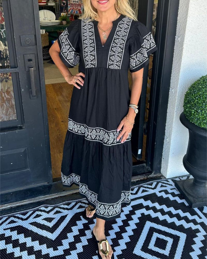 SIARI - Maxi abito Boho