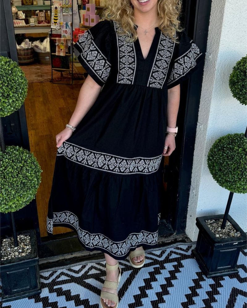 SIARI - Maxi abito Boho