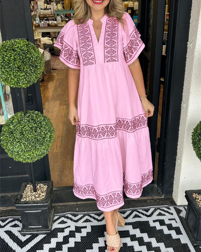 SIARI - Maxi abito Boho