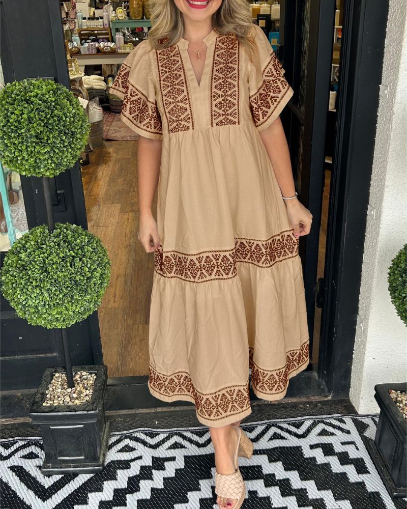 SIARI - Maxi abito Boho