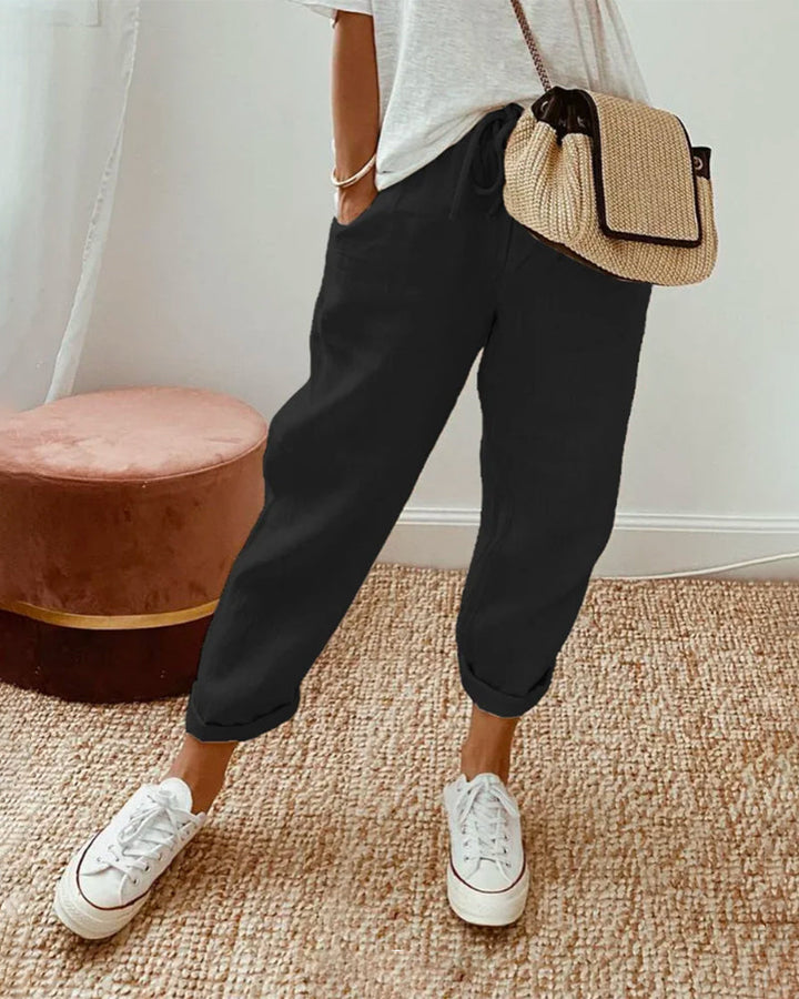 BALI - Pantaloni eleganti in cotone