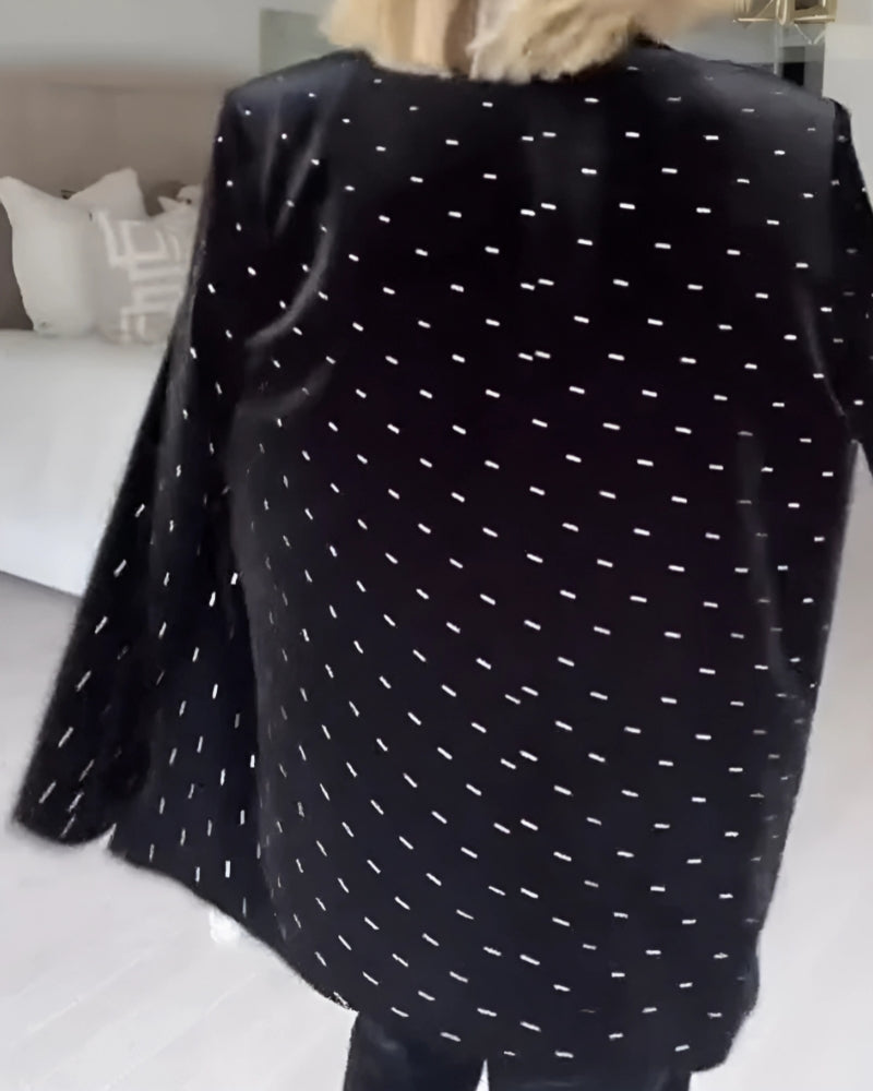 SAVAYA - Blazer di velluto con diamanti