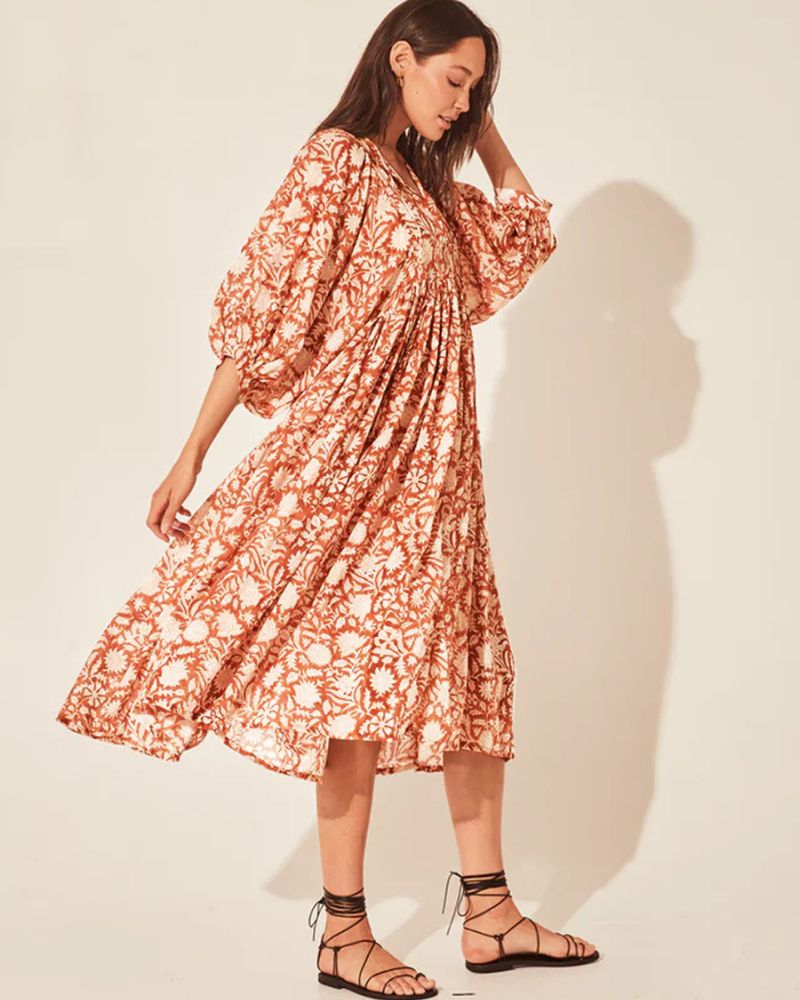AMARE - ABITO FLOREALE BOHO