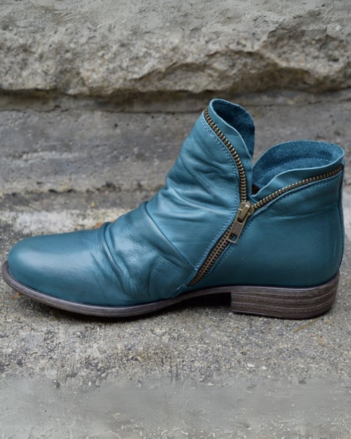 VIANELE - Stivali in pelle con zip