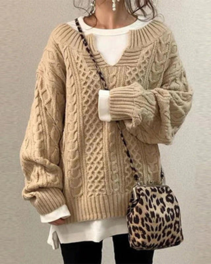 ZAYLA - MAGLIONE IN MAGLIA BOHO