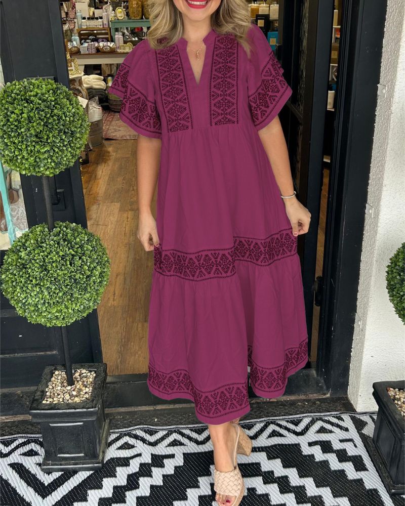 SIARI - Maxi abito Boho