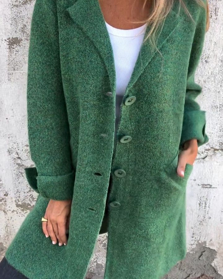 MAILA - Cappotto lungo casual con risvolto