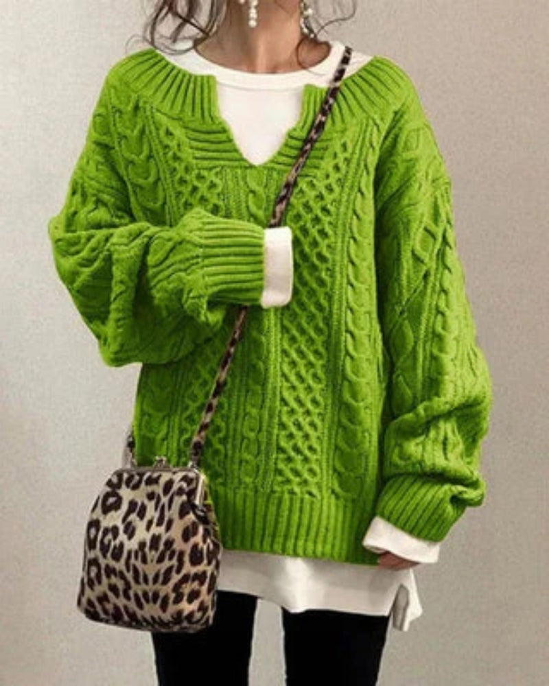 ZAYLA - MAGLIONE IN MAGLIA BOHO