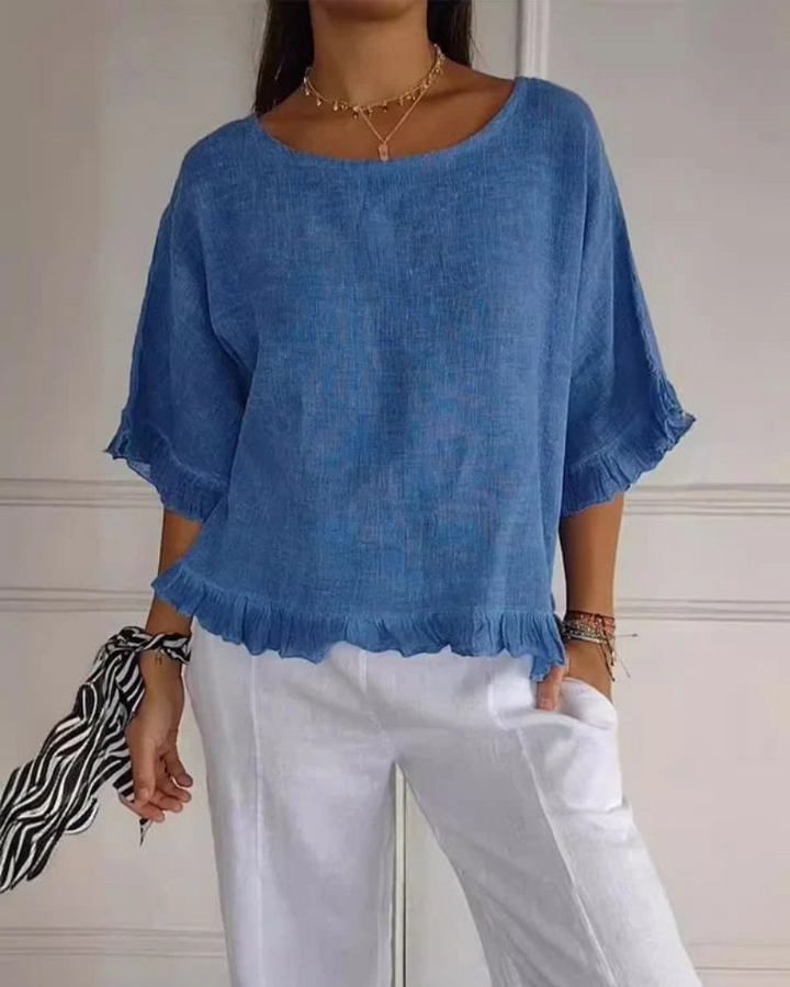 NABILA - CAMICIA DI LINO ALLA MODA