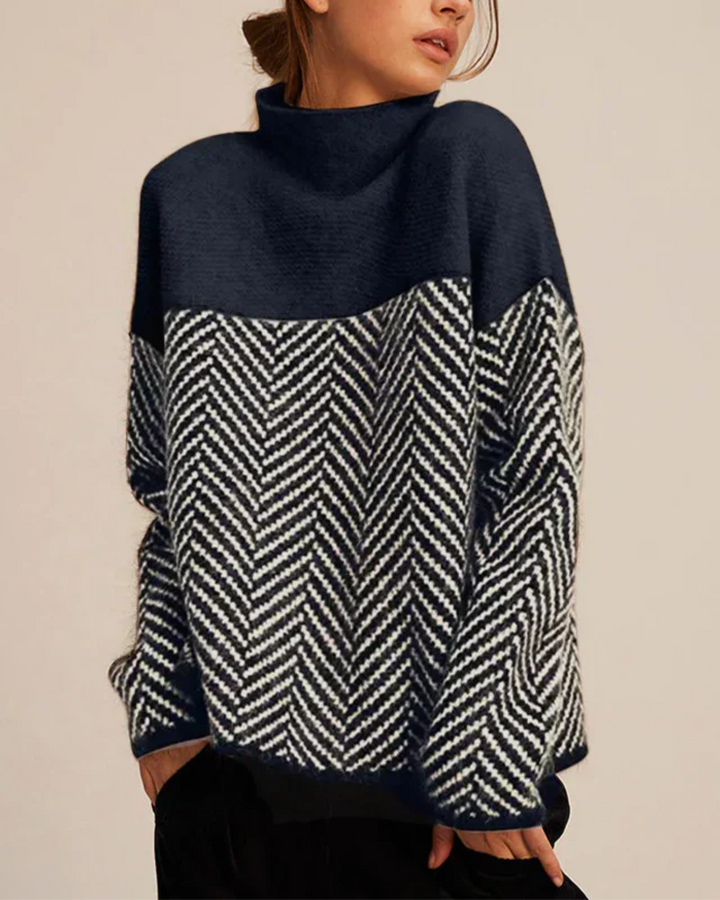 MALENE - MAGLIONE DOLCEVITA IN COTONE