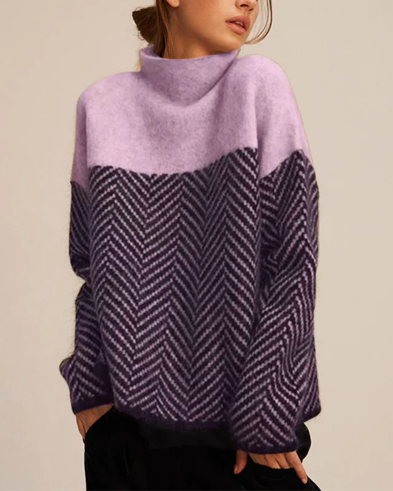 MALENE - MAGLIONE DOLCEVITA IN COTONE