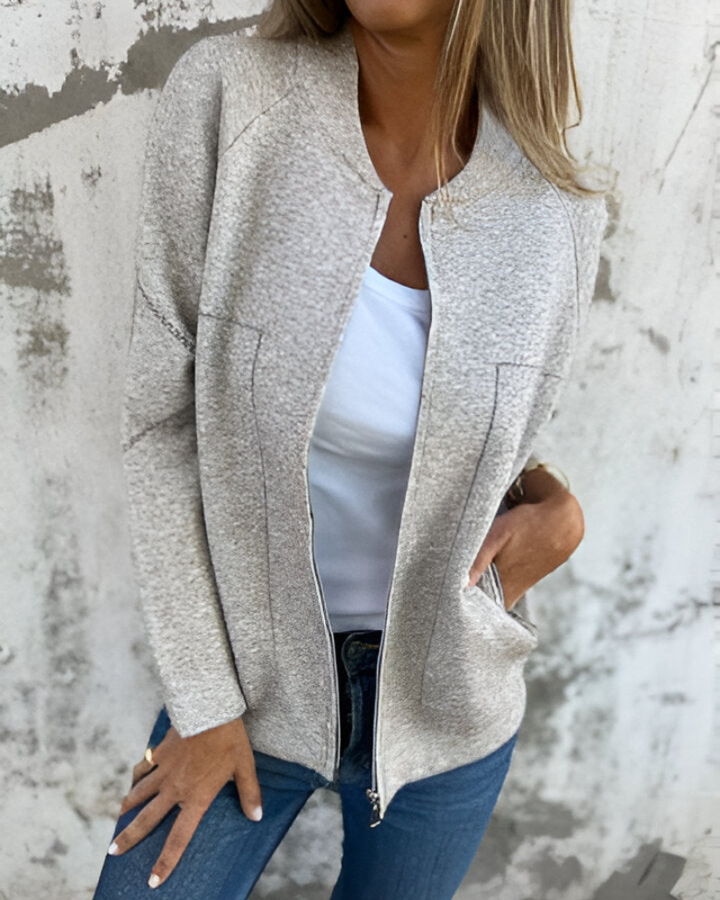 SYLVE - Bomber con zip