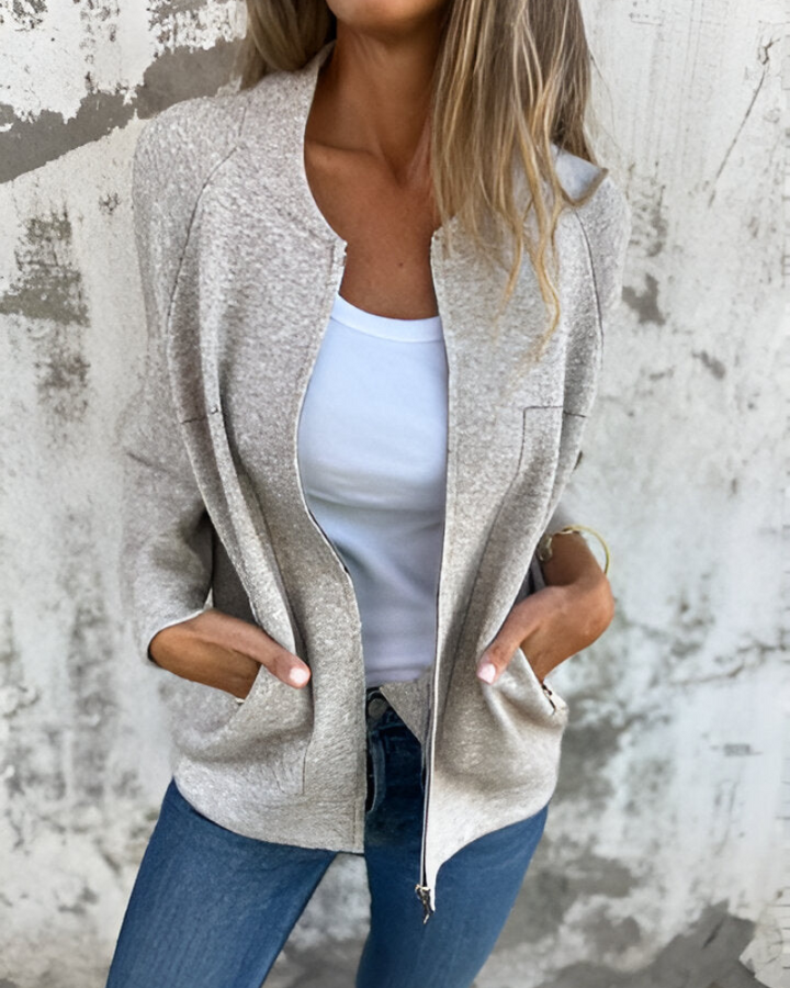 SYLVE - Bomber con zip