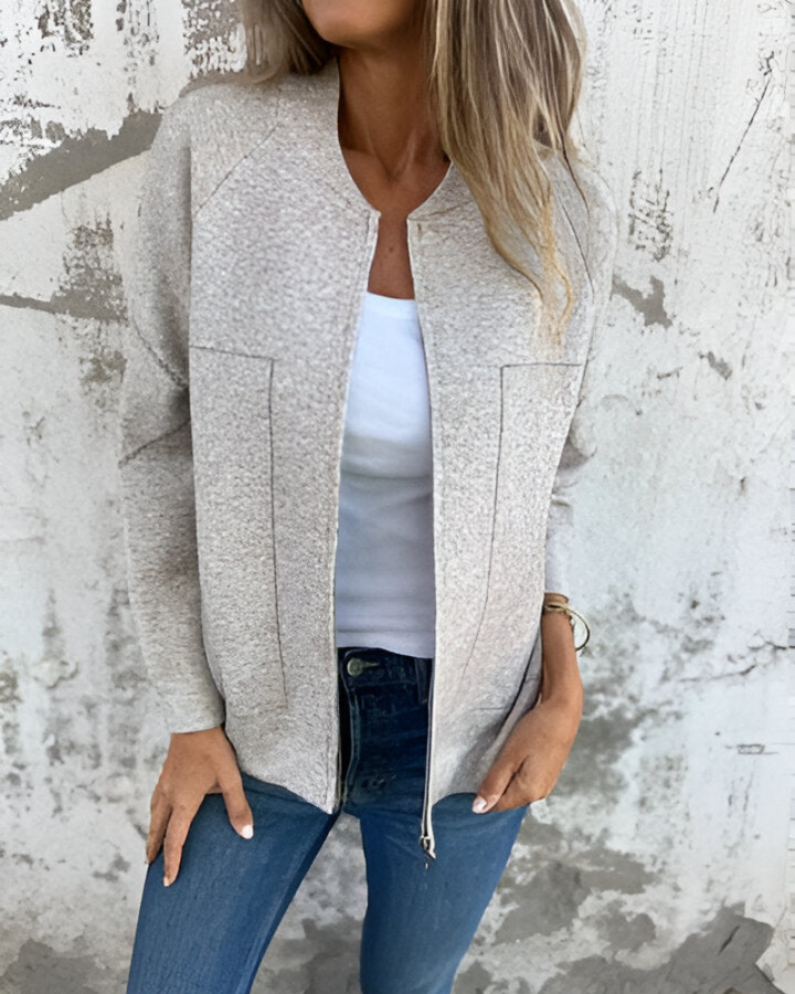 SYLVE - Bomber con zip