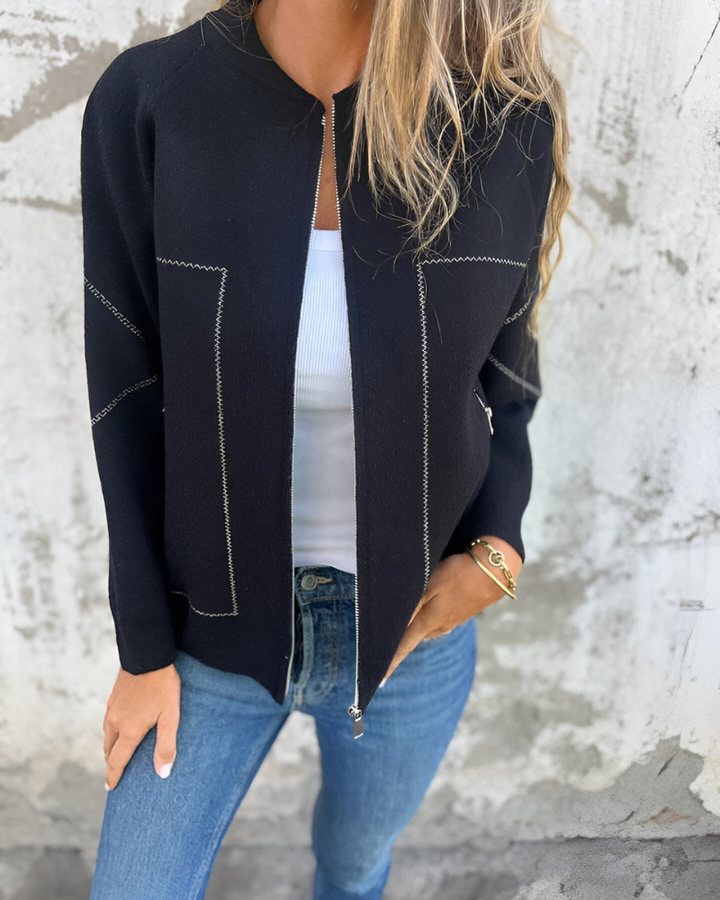 SYLVE - Bomber con zip